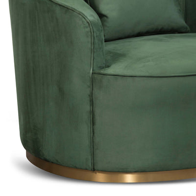 Armchair - Dark Green Velvet