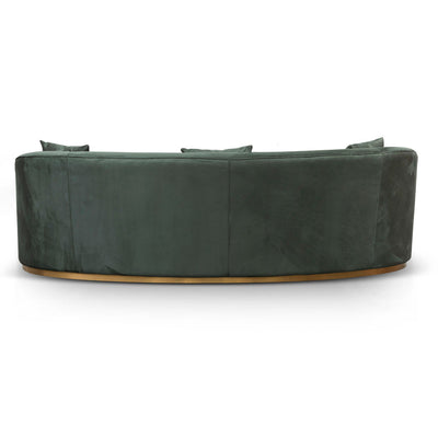 3 Seater Sofa - Dark Green Velvet