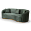 3 Seater Sofa - Dark Green Velvet