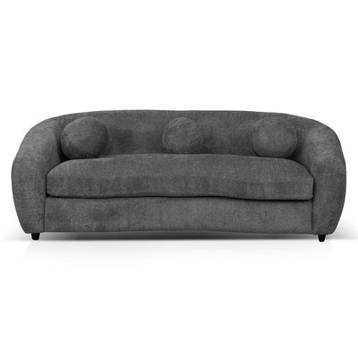 3 Seater Fabric Sofa - Iron Grey