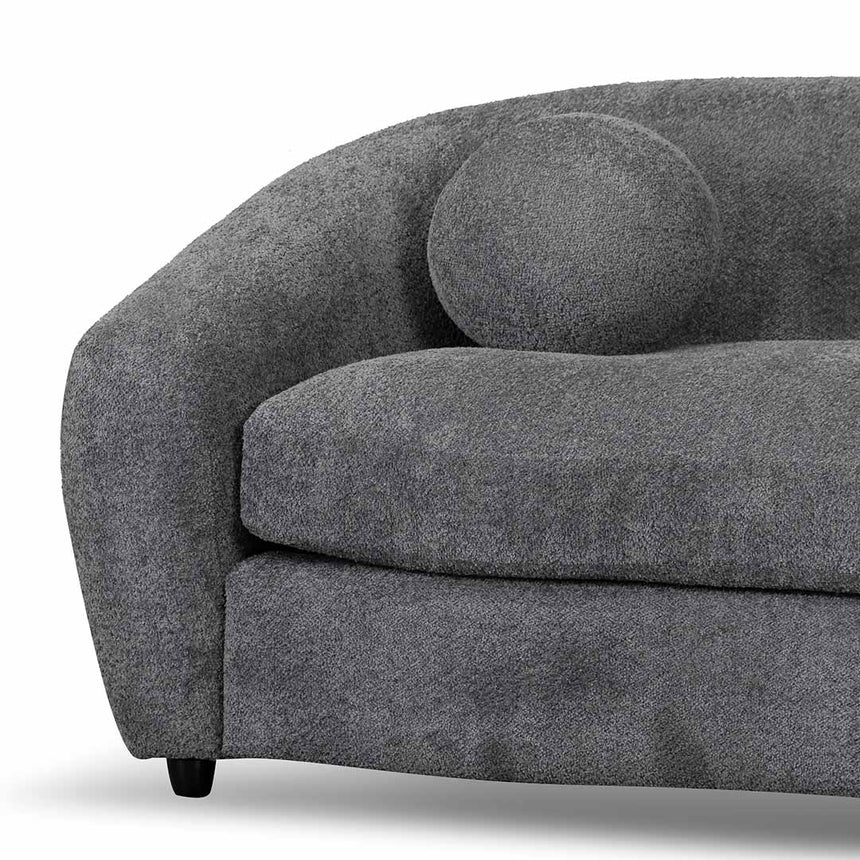 3 Seater Fabric Sofa - Iron Grey