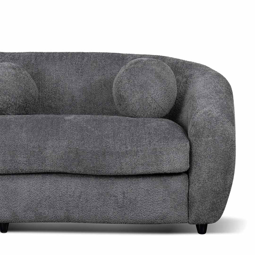 3 Seater Fabric Sofa - Iron Grey