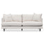 3 Seater Fabric Sofa - Silver Rust