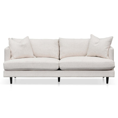 3 Seater Fabric Sofa - Silver Rust