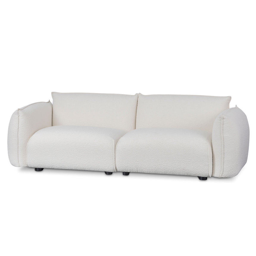 3 Seater Sofa - White Wash Boucle