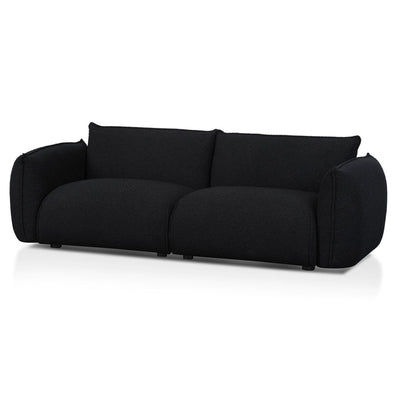 3 Seater Sofa - Black Boucle