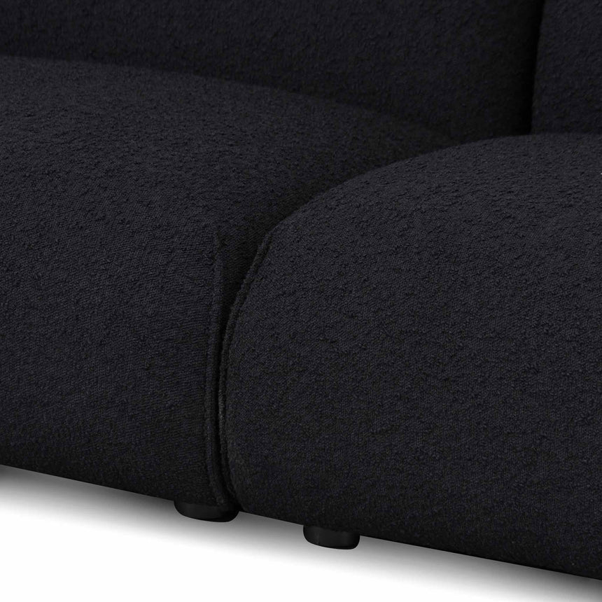 3 Seater Sofa - Black Boucle