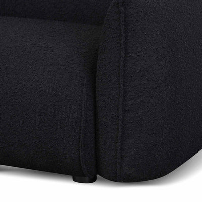 3 Seater Sofa - Black Boucle