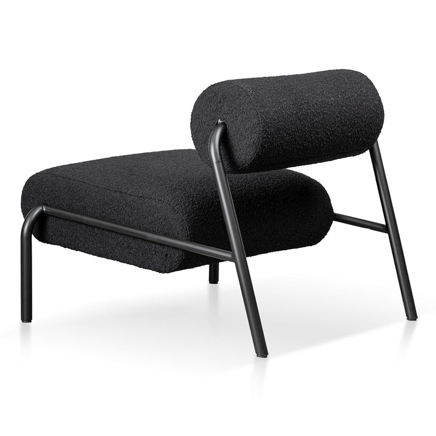 Lounge Chair - Black Boucle