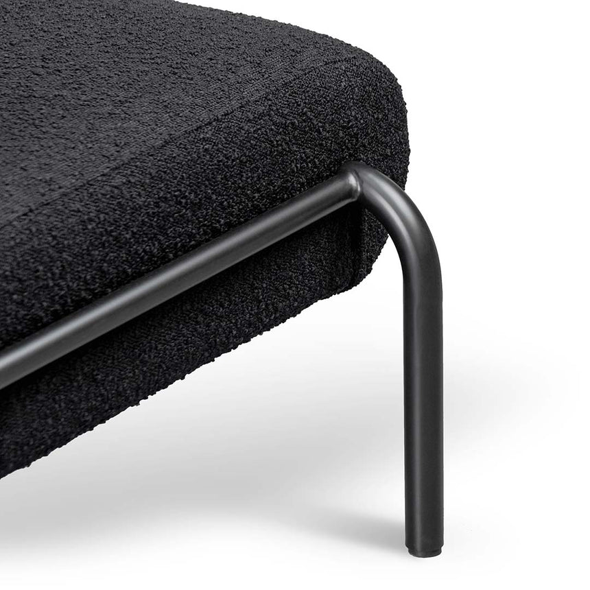 Lounge Chair - Black Boucle