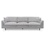 4 Seater Fabric Sofa - Sterling Charcoal