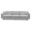 4 Seater Fabric Sofa - Sterling Charcoal