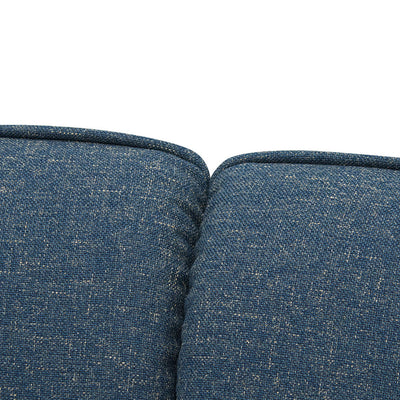 2 Seater Fabric Sofa - Dark Blue