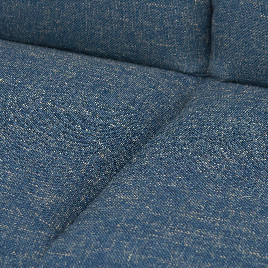 2 Seater Fabric Sofa - Dark Blue