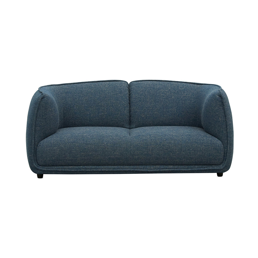 2 Seater Fabric Sofa - Dark Blue