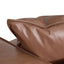 4 Seater Sofa with Cushion and Pillow - Caramel Brown