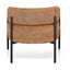 Ginger Brown Fabric Armchair - Black Legs