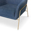 Fabric Armchair - Dark Blue