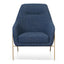 Fabric Armchair - Dark Blue