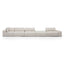 Right Chaise Fabric Sofa - Taupe Beige