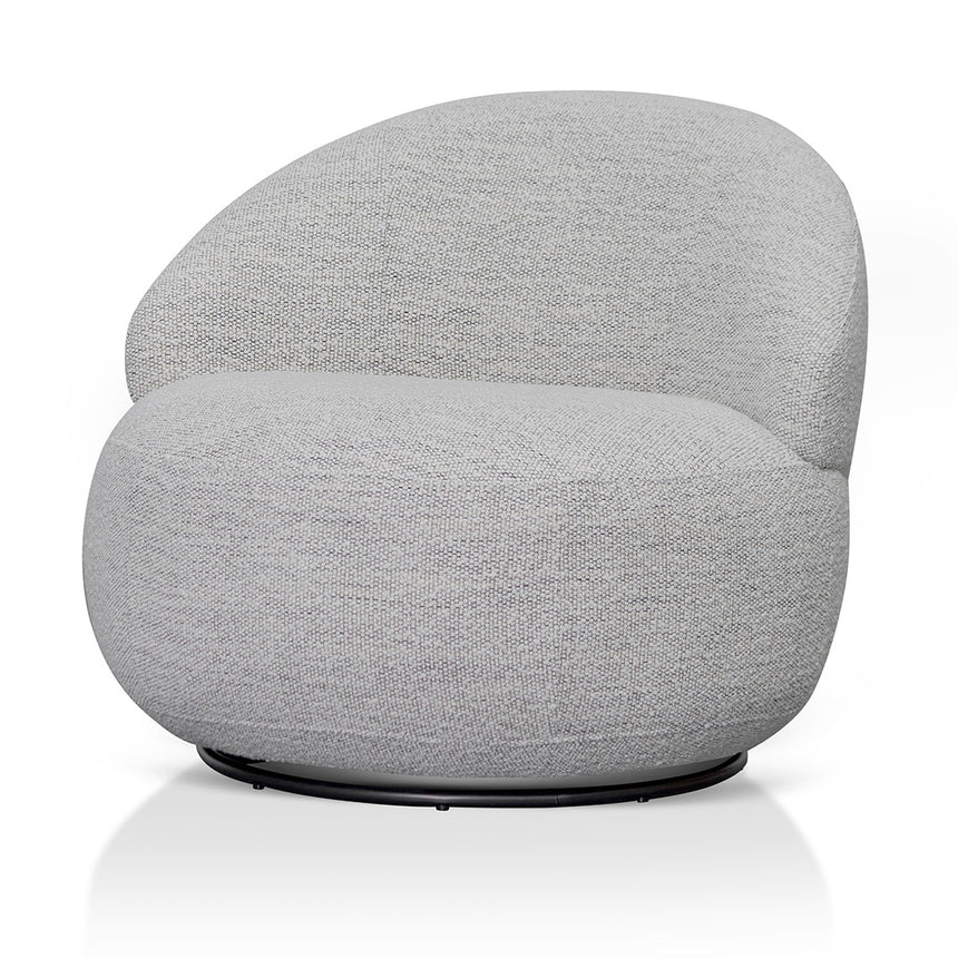 Swivel Fabric Lounge Chair - Fog Grey