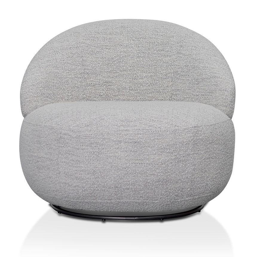 Swivel Fabric Lounge Chair - Fog Grey