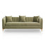 3 Fabric Seater Sofa - Elegant Sage