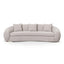 3 Seater Sofa - Ash Grey Boucle