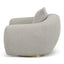 Swivel Armchair - Ash Grey Boucle