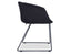 Lonsdale Arm Chair - Black Sled - Black Linen Pad