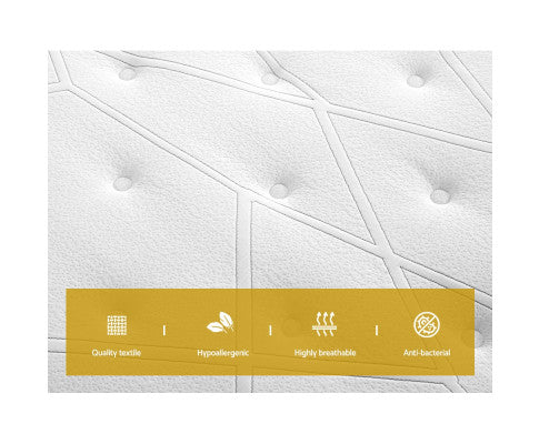 Giselle Bedding 32cm Mattress Euro Top Queen