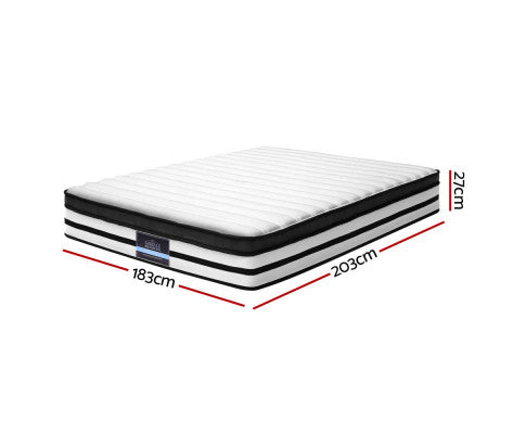 Giselle Bedding 27cm Mattress Euro Top King