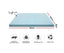 Bedding Cool Gel Memory Foam Mattress Topper w/Bamboo Cover 8cm - Single