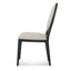 Light Beige Fabric Dining Chair - Black Frame (Set of 2)