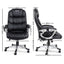 8 Point PU Leather Reclining Massage Chair - Black