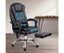 8 Point Reclining Message Chair - Black