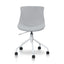 Office Bar Chair - Light Grey with White Base