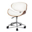 Artiss Wooden & PU Leather Office Desk Chair - White