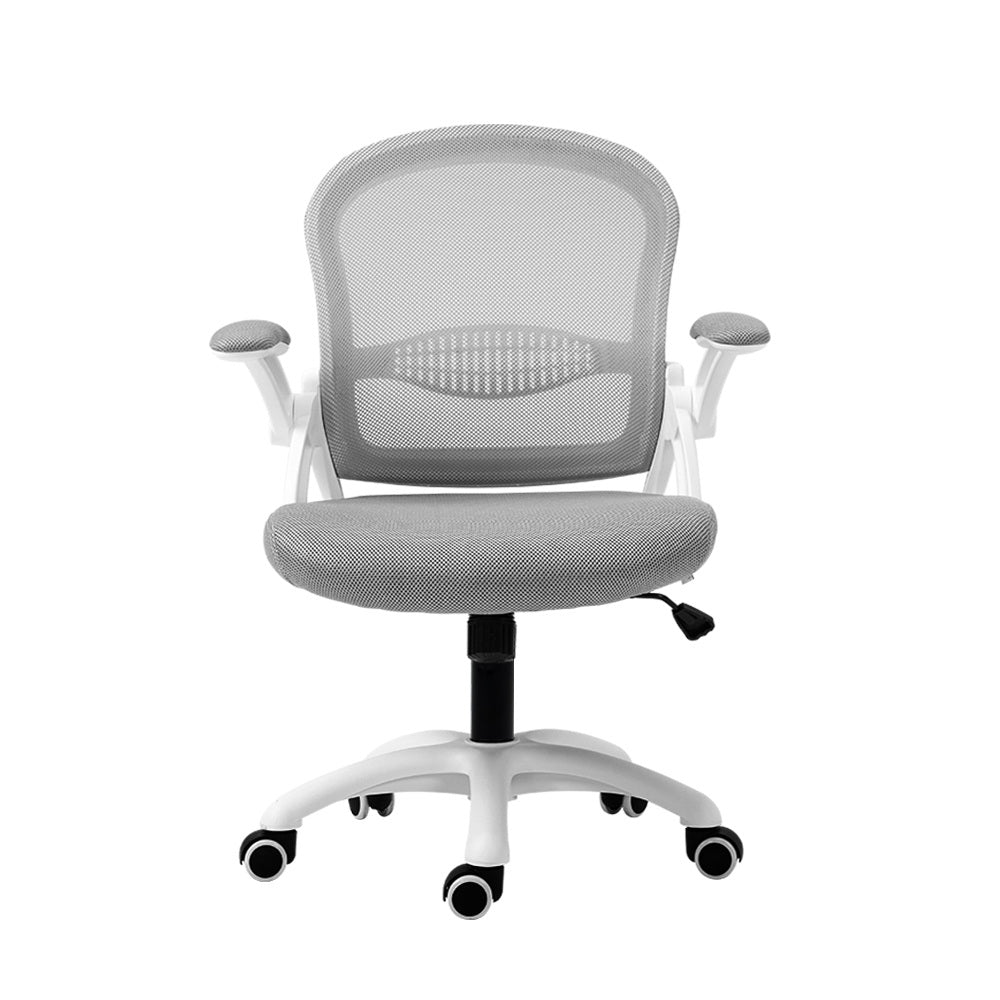 Office Chair Mesh Computer Desk Chairs Mid Back Work Home Study Grey