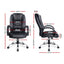 Executive PU Leather Office Desk Computer Chair - Black