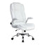 PU Leather Executive Office Desk Chair - White