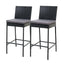 Gardeon Outdoor Bar Stools Dining Chairs Rattan Furniture X2