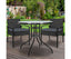 Gardeon 3PC Bistro Set Outdoor Furniture Rattan Table Chairs Cushion Patio Garden Felix