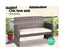 Gardeon 4 PCS Outdoor Lounge Setting Wicker Sofa Set Grey Storage Cover