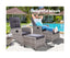 Gardeon 2PC Recliner Chairs Sun lounge Wicker Lounger Outdoor Furniture Adjustable Grey