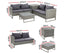 Gardeon 4-Seater Outdoor Sofa Furniture Lounge Set Wicker Setting Grey