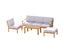 Gardeon 5-Seater Outdoor Sofa Set Wooden Lounge Setting 6PCS