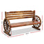 Gardeon Garden Bench Wooden Wagon Chair 3 Seat Outdoor Furniture Backyard Lounge