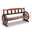 Gardeon Garden Bench Wooden Wagon Chair 3 Seat Outdoor Furniture Backyard Lounge Charcoal