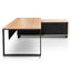 2.3m Right Return Office Desk - Natural